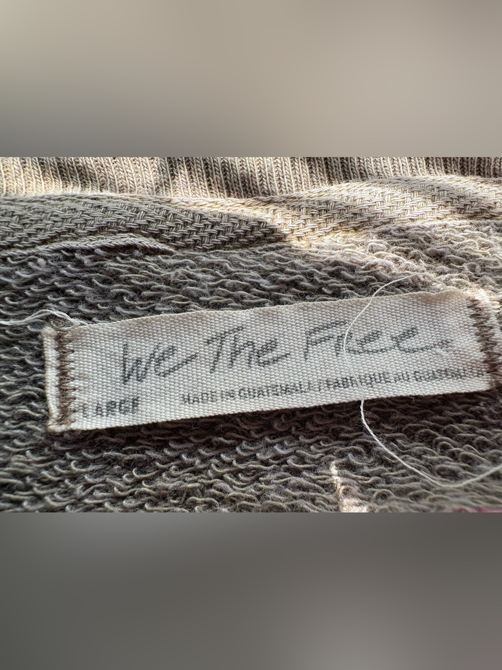 We the Free Camden Maxi Sweatshirt w/pockets🔥Olive green •Large • Free People - Picture 4 of 13